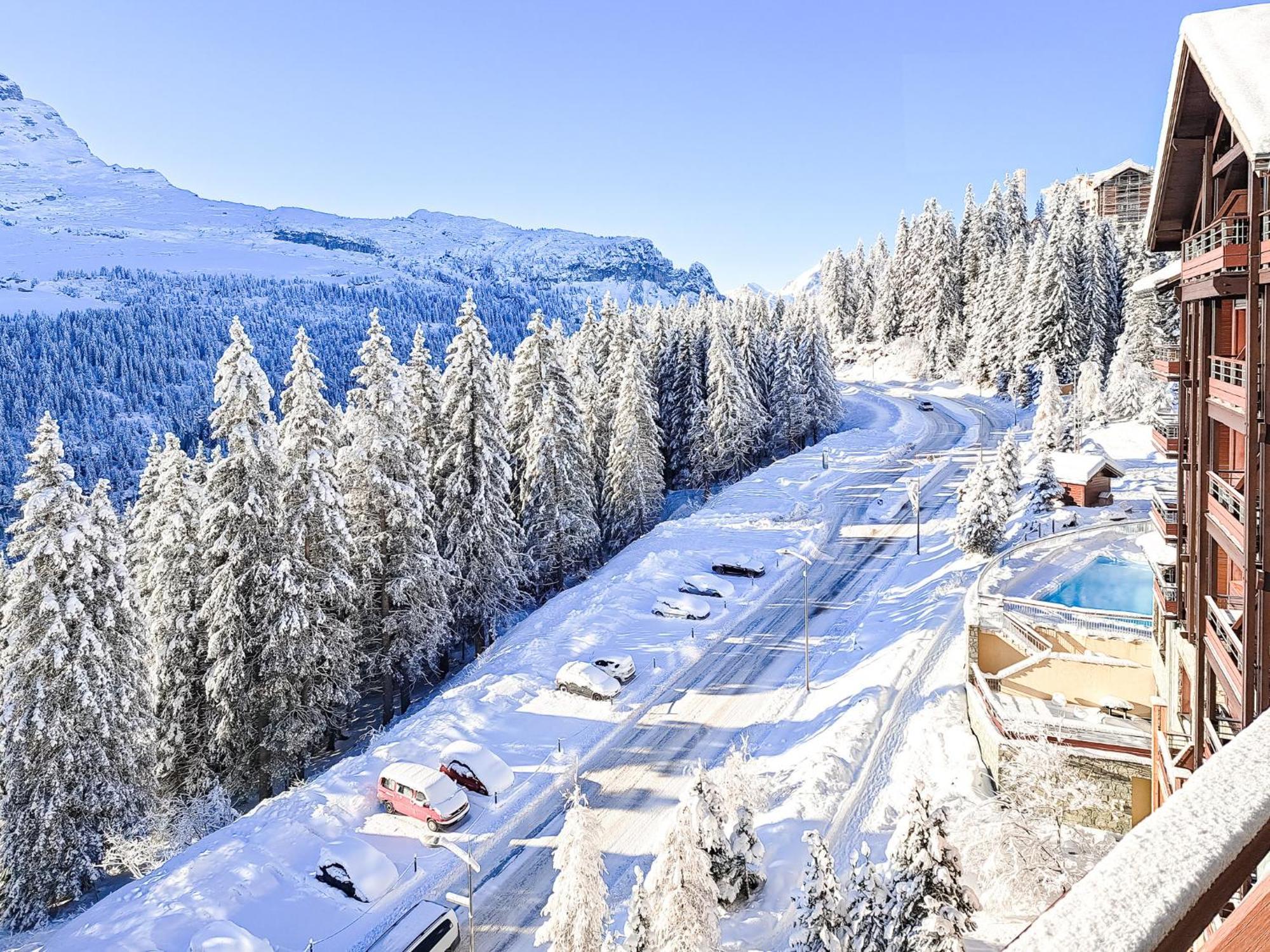 South Facing 2-Bed Apartment With Fireplace, Terrasses Deos Flaine Exteriér fotografie